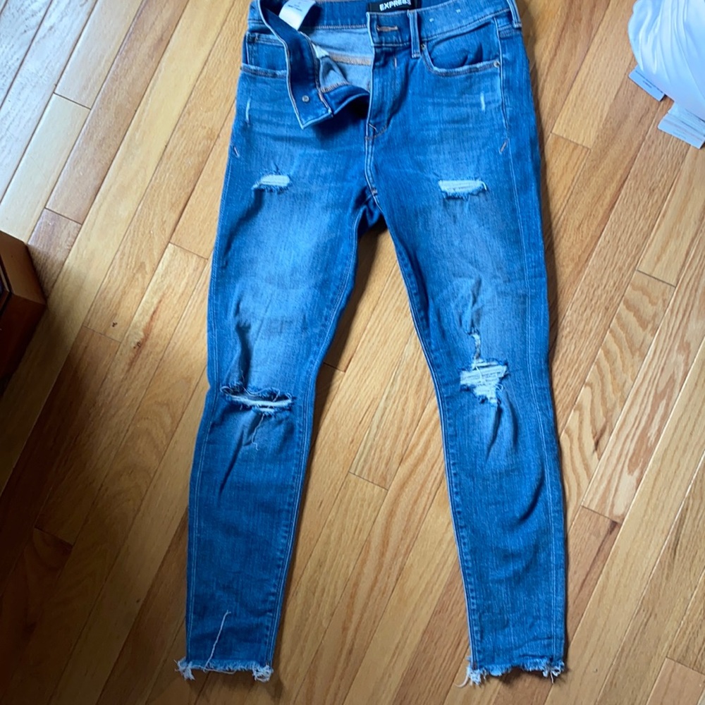 Express cropped jean legging